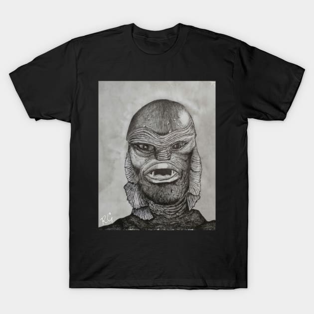 The Creature T-Shirt by RG Illustration